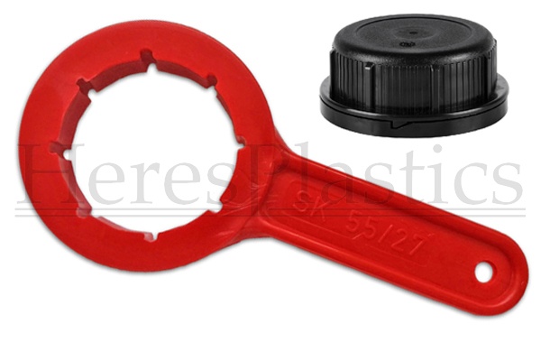knurl nock ridge screw cap din51 55/27 bericap jerry can cap tool 51mm lid bericap wrench spanner tighten loosen