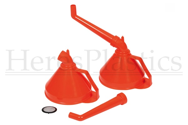 plastic funnel pipe bend angle fixed off-set spout oil liquid fuel vented