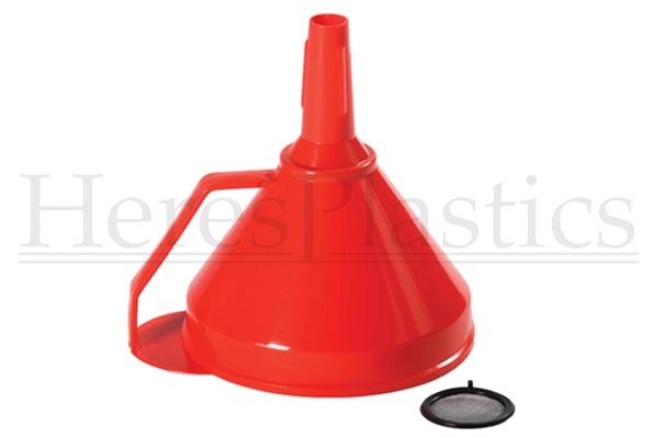 funnel spout vented venting pouring sturdy strainer handle