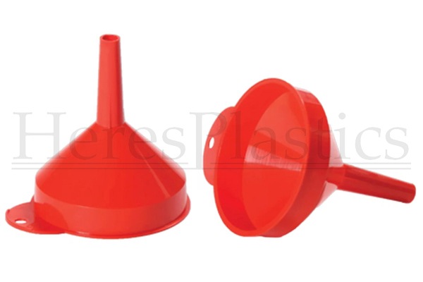 small tiny plastic funnel 70mm spout pouring vented